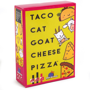 Pizza Cheese 全英文 Goat 火腿披萨家庭聚会游戏卡片Taco