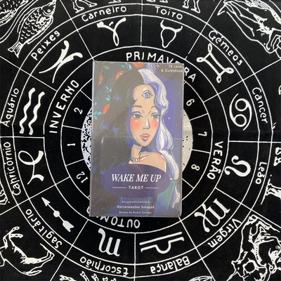 英文塔罗Wake Me Up Tarot Paper Manual Card Games卡牌12×7cm