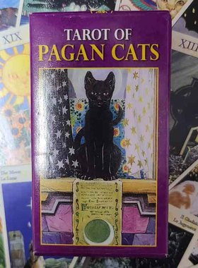 异教猫甲板Tarot Of Pagan Cats Deck Cards Tarot Game英文塔