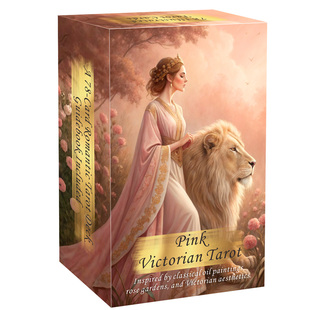 维多利亚粉色塔牌Pink Victorian Tarot天地盖12X7CM英文卡牌游戏