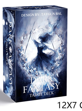 黑暗幻想塔牌Dark Fantasy Tarot天地盖12X7CM卡罗牌英文卡牌游戏