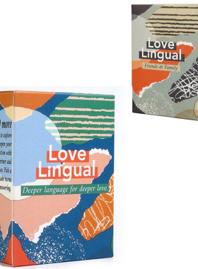 爱的语言夫妻情话cf问答卡牌朋友深谈Love lingual全英文感情游戏