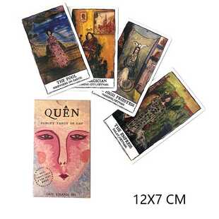奎恩忘却塔牌Quen Tarot 12X7cm 韦特体系 英文卡牌游戏