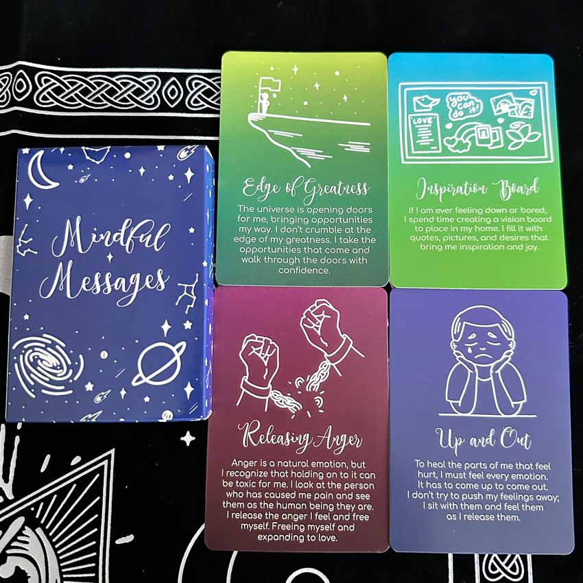 正念信息神谕卡Mindful Messages Cards英文卡牌游戏-封面