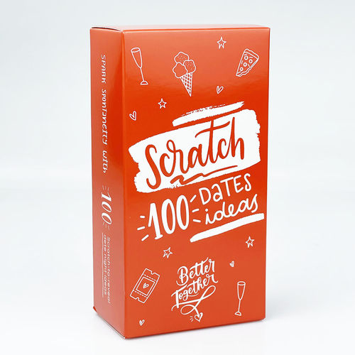 约会点子创意刮刮卡 sciatch 100 date ideas 浪漫的情侣英文游戏