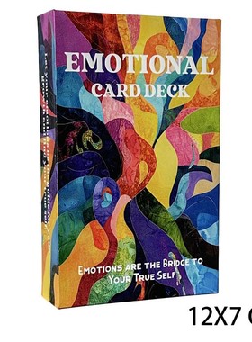 情绪神谕卡Emotional Card Deck 天地盖包装 12X7CM 英文卡牌游戏