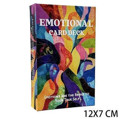 情绪神谕卡Emotional Card Deck 天地盖包装 12X7CM 英文卡牌游戏