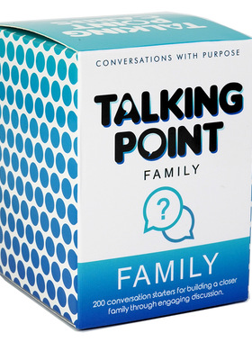 说到点子上家庭版聚会对话游戏Talking point 英文桌游卡牌游戏
