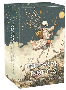 原创骨园塔牌 Bone Garden Tarot天地盖12X7cm英文卡罗牌卡牌游戏