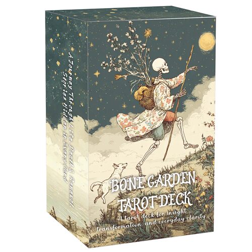 原创骨园塔牌 Bone Garden Tarot天地盖12X7cm英文卡罗牌卡牌游戏