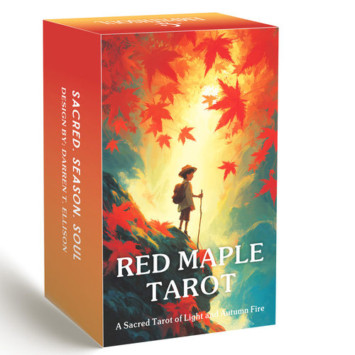 枫叶塔牌Red Maple Tarot 天地盖12×7cm 78张英文卡罗牌卡牌游戏