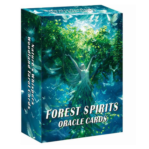 原创 绿色精灵神谕Forest Spirits Oracle天地盖12X8.7CM英文卡牌