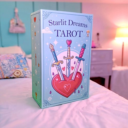 原创星光梦境塔牌Starlit Dreams天地盖12X7CM78张英文卡罗牌游戏