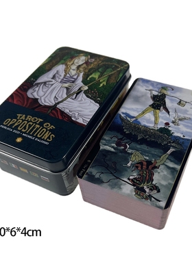 英文铁盒版Tarot of Oppositions 对立塔罗牌