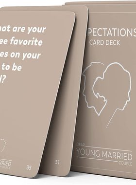 情侣游戏SEXPECTATIONS 卡牌情侣对话入门 52 个问题英文桌游卡牌