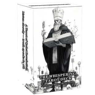 原创 耳语塔牌The Whispering Tarot黑白卡 天地盖12X7CM英文卡牌