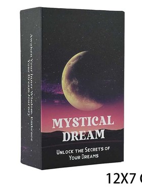 梦境神谕卡Mystical Dream Card Deck 天地盖12X7CM 英文卡牌游戏