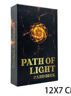 光之路神谕卡Path Of Light Oracle 12x7 cm 天地盖 英文字卡卡牌