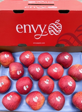 现货中国云南envy爱妃苹果15颗礼盒装脆甜多汁大果好同城新鲜包邮