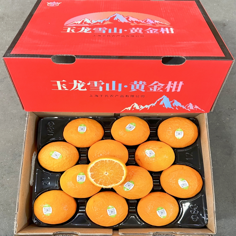 现货玉龙雪山黄金柑8斤礼盒装皮薄多汁新鲜水果柑橘橘子桔子包邮