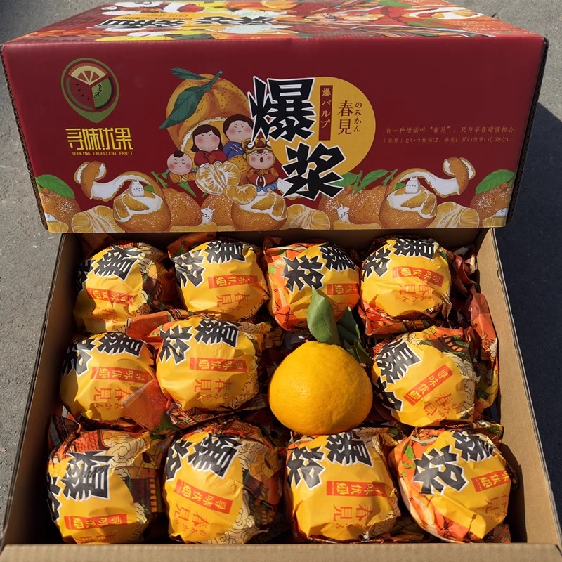 寻味优果爆浆春见粑粑柑大雅柑7斤礼盒装味美多汁四川新鲜好包邮