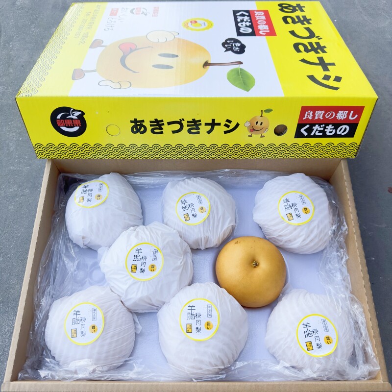 郗果果羊脂秋月梨7斤礼盒装山东