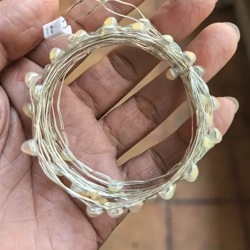 led魔豆满天星灯三色变光吊灯专用铜线灯带全光谱节能护眼替换灯