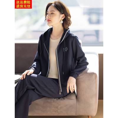妈妈运动套装春秋两件套2025新款时尚休闲上衣服裤子中老年女秋装