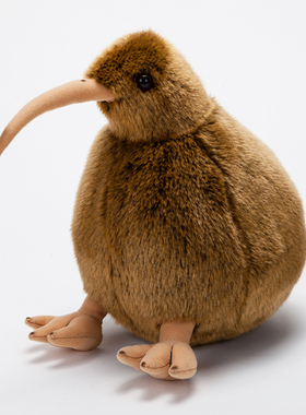 仿真奇异鸟公仔新西兰国鸟几维鸟丑丑鸟毛绒玩具可爱小鸟布艺玩偶