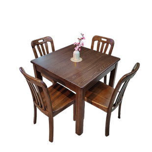 水曲柳木实木餐桌饭桌小方桌四方桌小户型正方形牌桌惯蛋桌