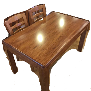 水曲柳实木餐桌椅组合 现代简约小户型长方形饭桌餐桌1.8米大板桌