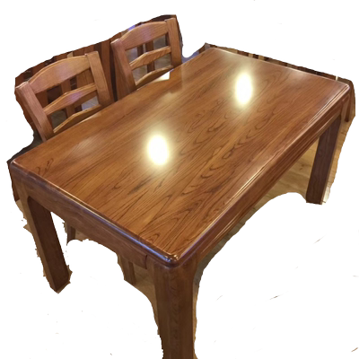 实木餐桌椅组合现代中式