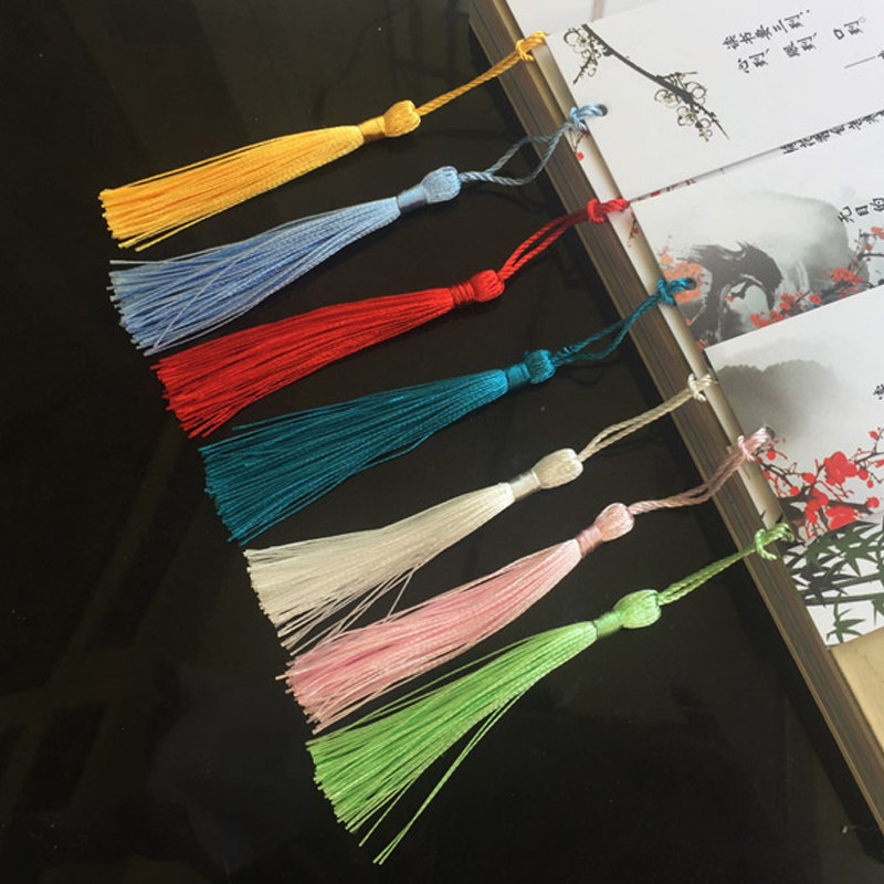 BOOKMARK ROPE TASSEL EAR HANDMADE CHINESE KNOT TASSEL EAR ORNAMENT TASSEL PENDANT DIY FAN PENDANT MATERIAL ACCESSORIES HANGING EAR