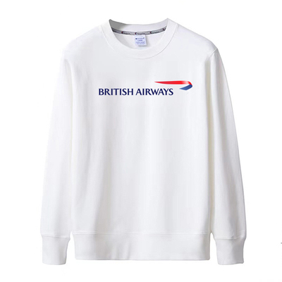 British Airways英国航空公司创意标志休闲班服薄款卫衣纯棉衣服
