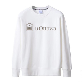 新款加拿大渥太华大学滑铁卢大学纪念衫春秋季薄款衣服套头卫衣