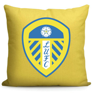 新款利兹联队球迷抱枕英超俱乐部礼品靠枕欧冠纪念品枕头定制