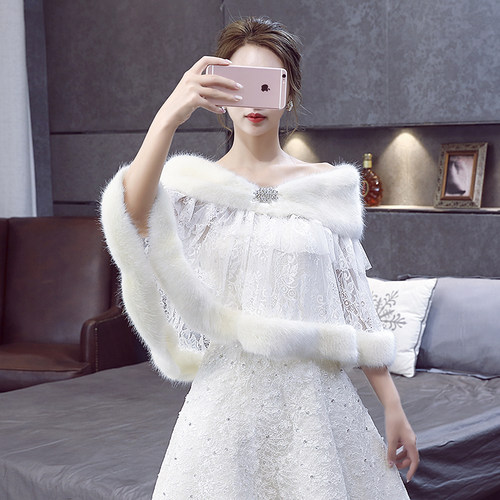婚纱式披肩冬价格 婚纱式披肩冬图片 星期三