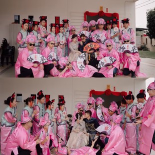 婚礼伴郎伴娘服装搞笑接亲格格衣服兄弟姐妹团江南四大才子古装