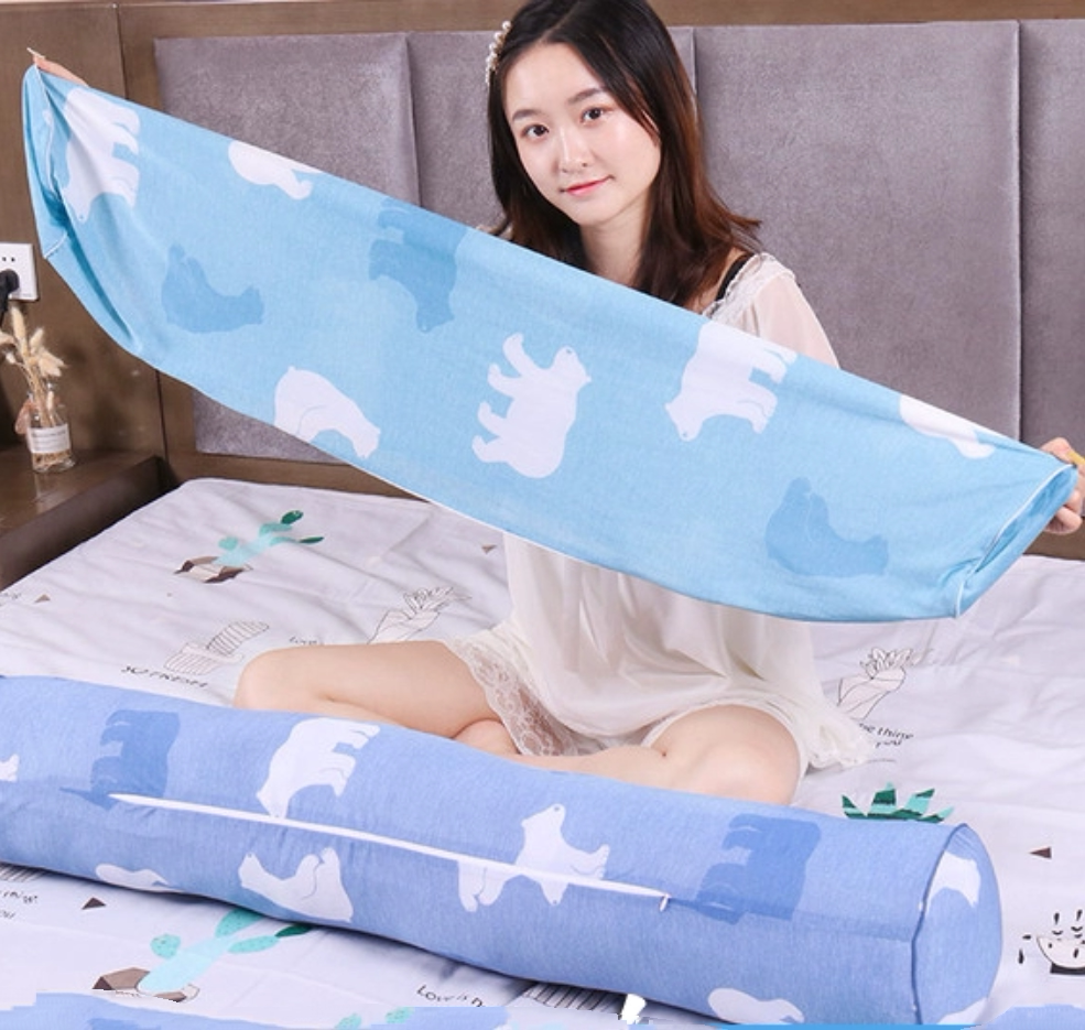 冰丝水晶绒可拆洗侧睡夹腿抱枕