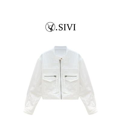 熙薇【锋芒立领】2026春季新款时尚百搭韩版休闲外套M2718