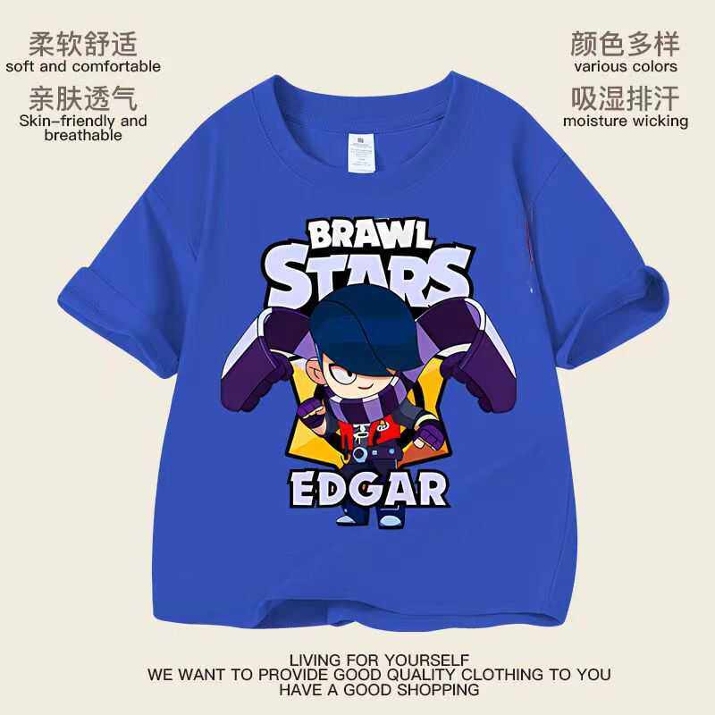 荒野乱斗学生游戏周边夏季纯棉短袖T恤男童衣服透气运动高质量潮t,童装/婴儿装/亲子装,T恤,淘宝优惠券,粉丝福利购,淘宝优惠卷