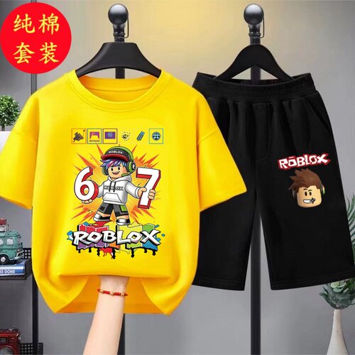 纯棉套装两件套休闲夏季吸汗