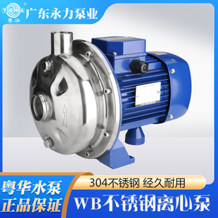 185 粤华不锈钢离心泵WB120 P清洗系统循环泵耐腐蚀电动增压泵