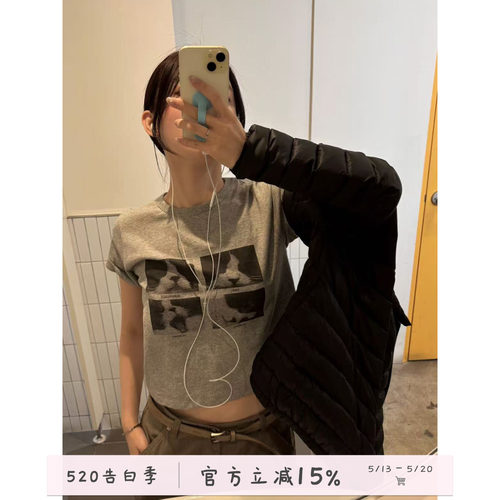 可爱猫咪短袖T恤夏季女