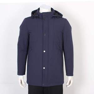 金利来男装棉衣冬修身版商务外套可脱卸帽保暖纯色MXS19141411-85