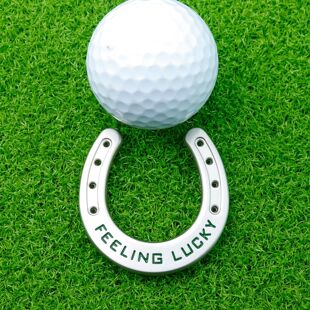 10个套装高尔夫GolfMarker创意马蹄铁设计球标马克球标记配件用品