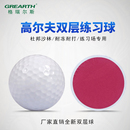 厂家直销高弹力远距离golfball用品进口沙林材质高尔夫双层练习球