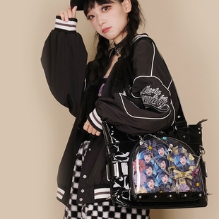 漫境优品原创痛包20cm娃包亚文化女y2k斜跨哥特食量 骸骨之窗