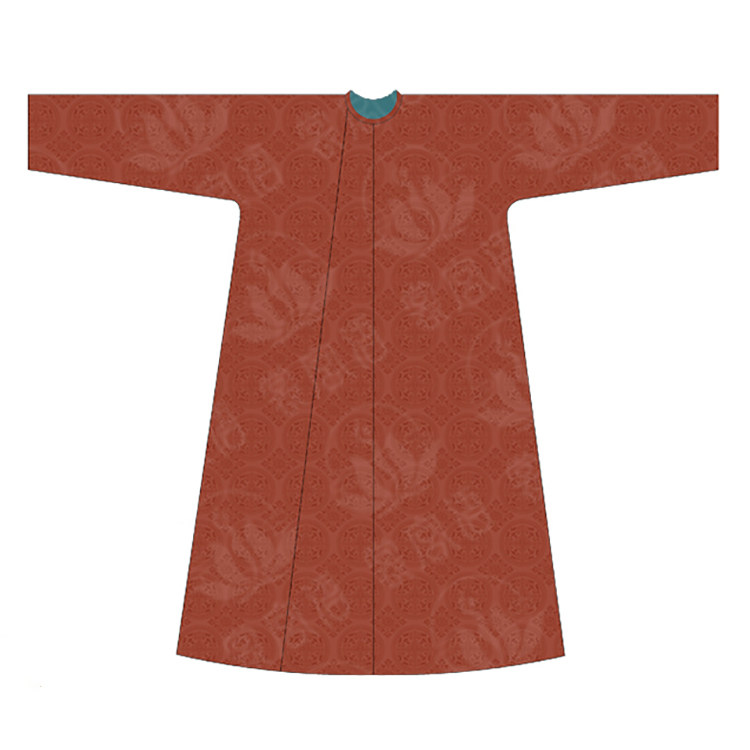 081汉服唐圆领袍手工diy服装裁剪纸样唐朝古装牛皮纸图纸打印板子