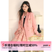 STUDIO 限时清仓 5折秒杀 平纹呢小香风西装 百褶半裙两件套